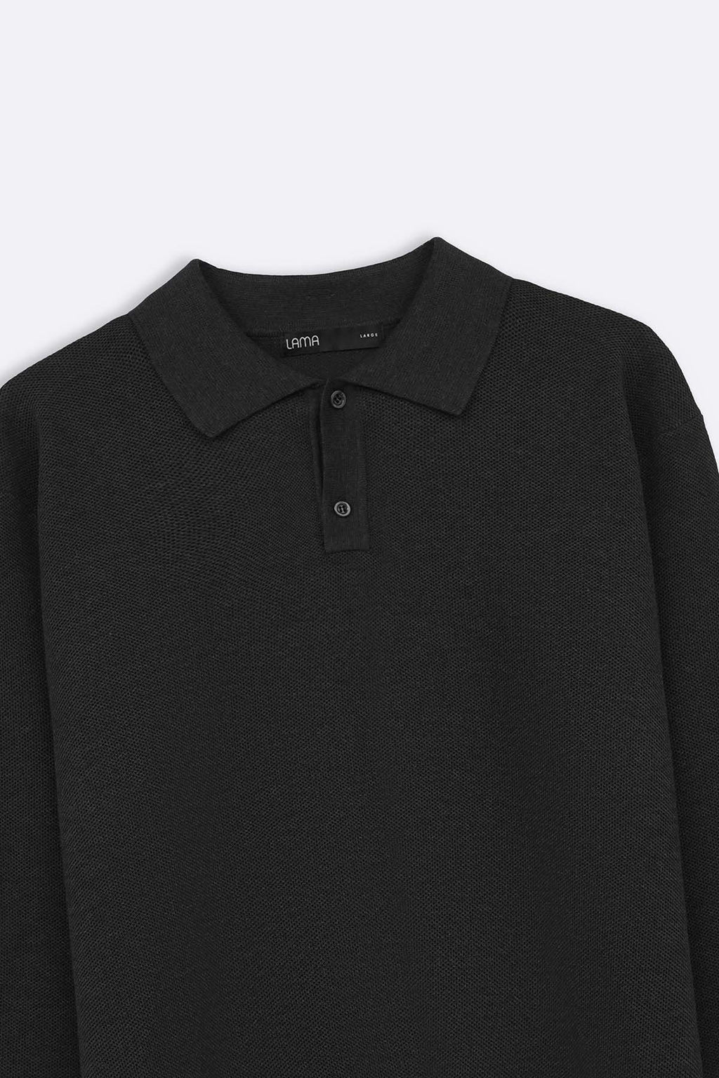 CHARCOAL ACADEMY POLO SWEATER