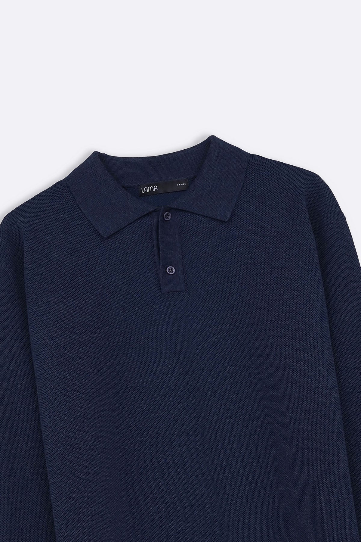 NAVY ACADEMY POLO SWEATER