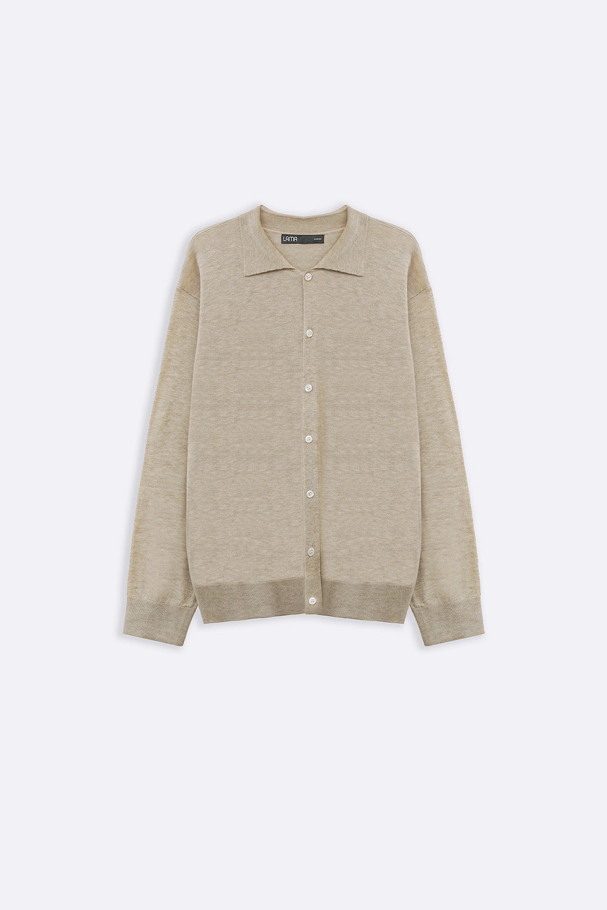 BEIGE CLASSIC CARDIGAN