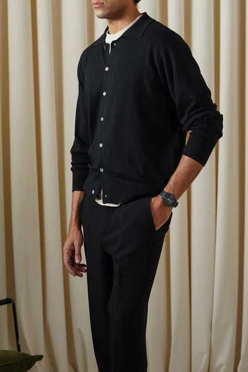 BLACK CLASSIC CARDIGAN