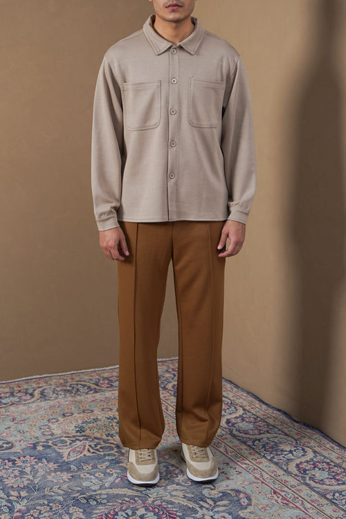 KHAKI CLASSIC SHACKET