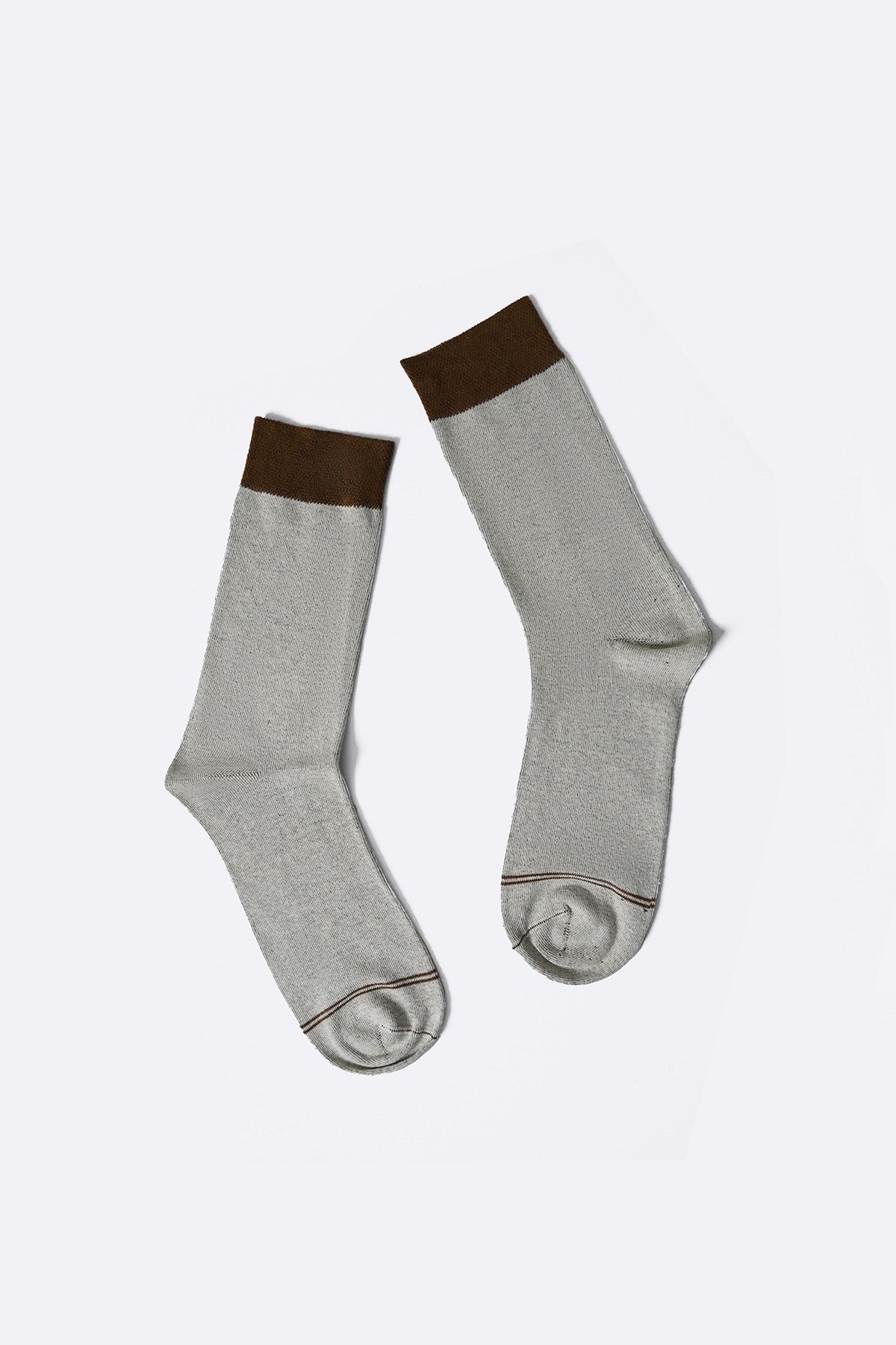 BROWN RED 2-PACK CREW SOCKS