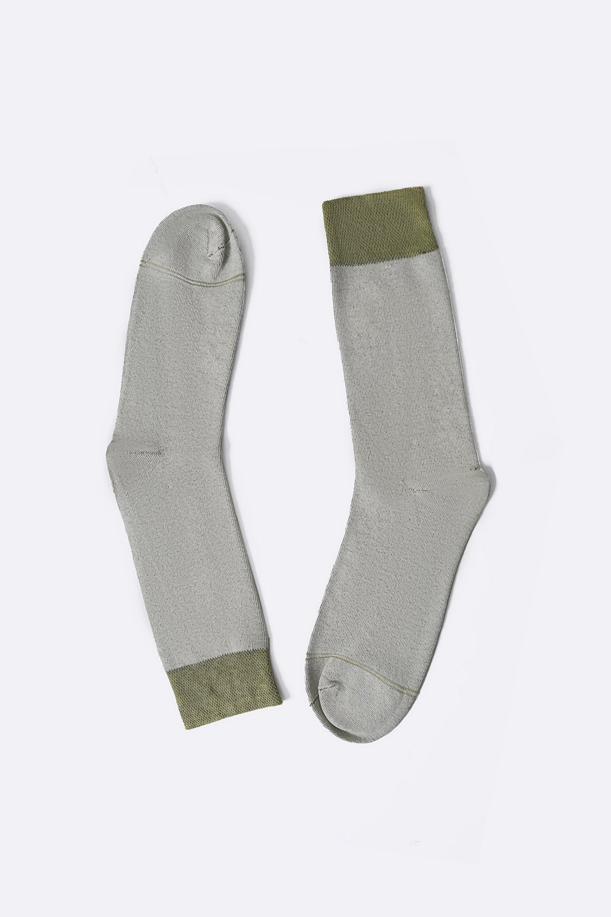 OLIVE MUSTARD 2-PACK CREW SOCKS