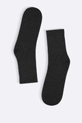 BLACK COTTON ANKLE SOCKS