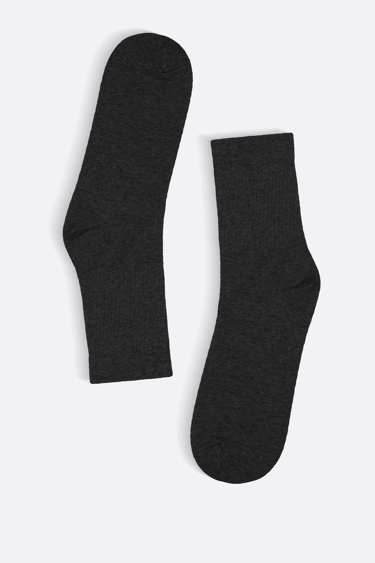 BLACK COTTON ANKLE SOCKS
