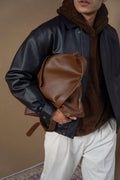 BROWN CITY SLOUCH BAG