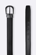 BLACK COFFEE SMART DUAL-SIDE LEATHER BELT