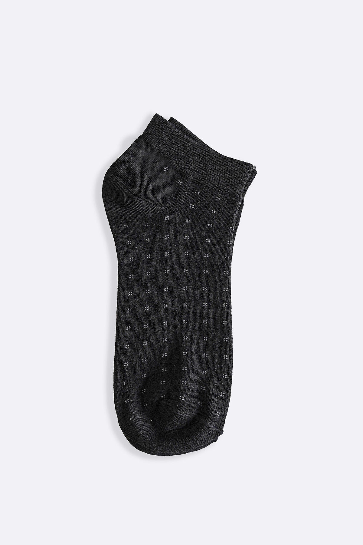 NAVY MERCERIZED ANKLE SOCKS