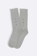 BEIGE MERCERIZED CREW SOCKS