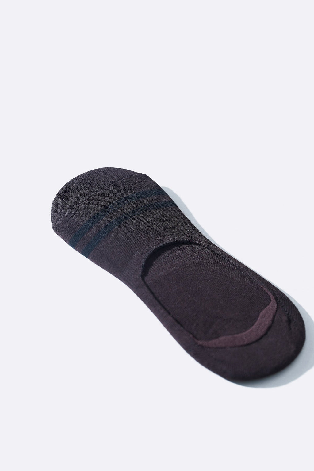 BROWN MERCERIZED NO SHOW SOCKS