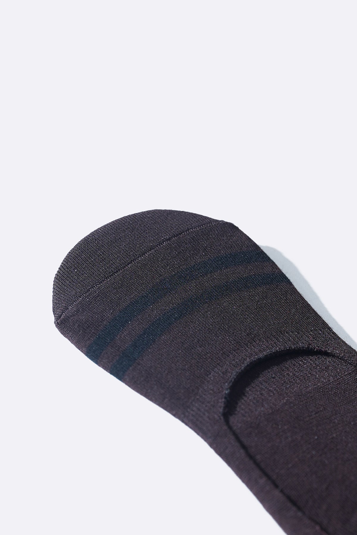 BROWN MERCERIZED NO SHOW SOCKS