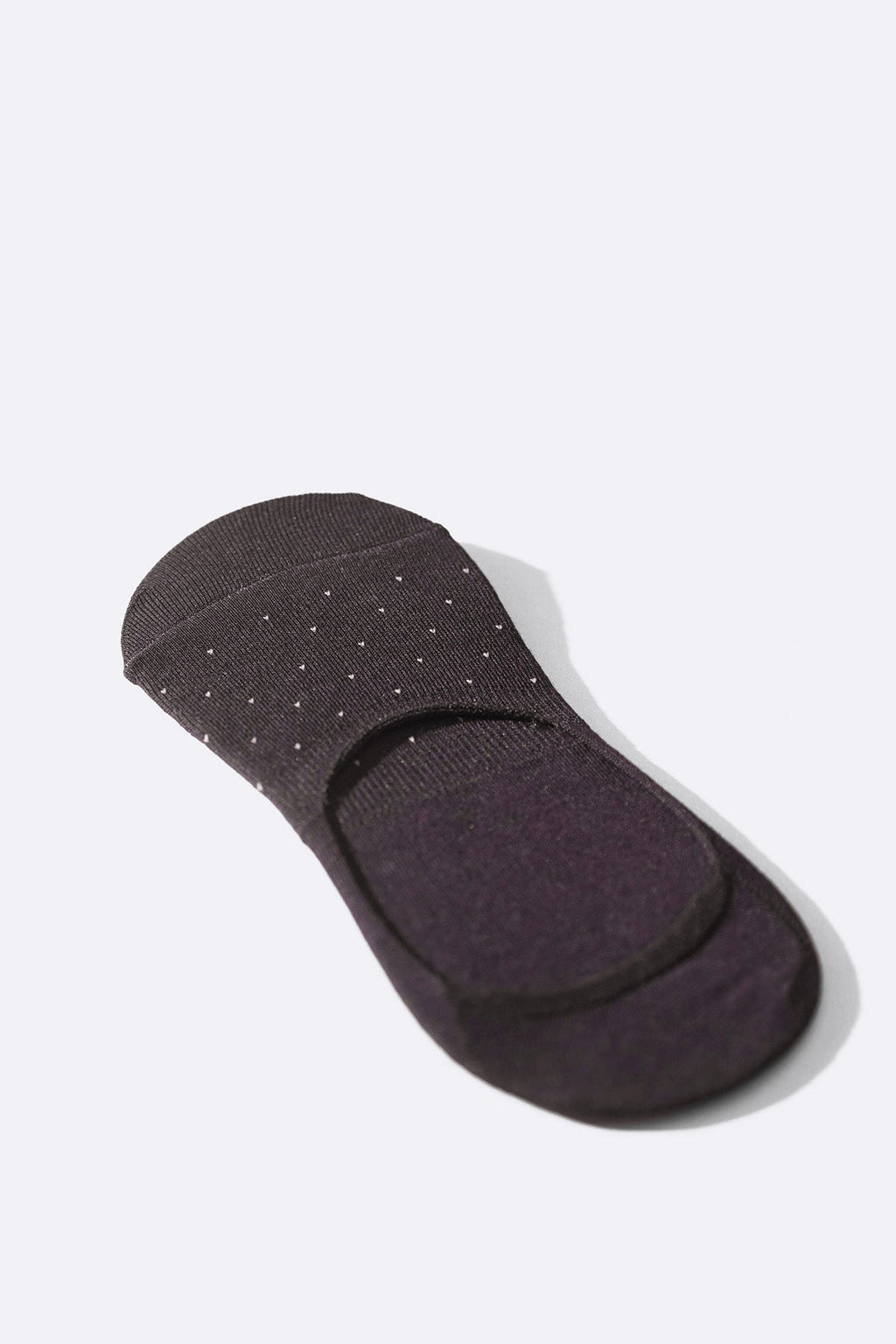 BROWN MERCERIZED NO SHOW SOCKS