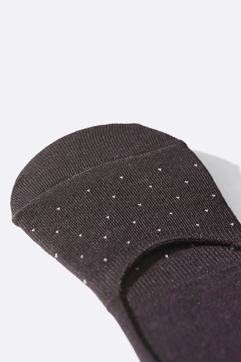 BROWN MERCERIZED NO SHOW SOCKS