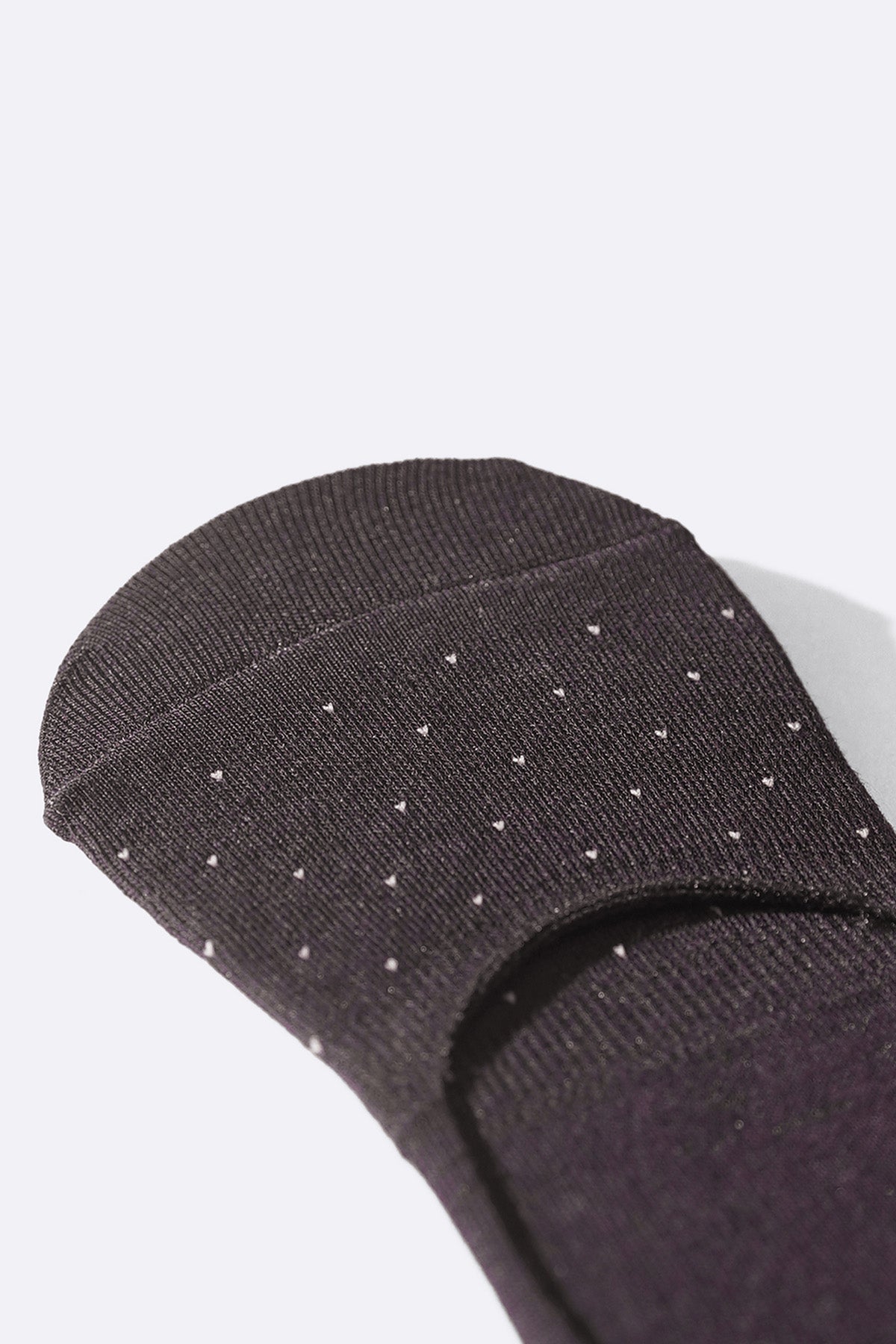 BROWN MERCERIZED NO SHOW SOCKS