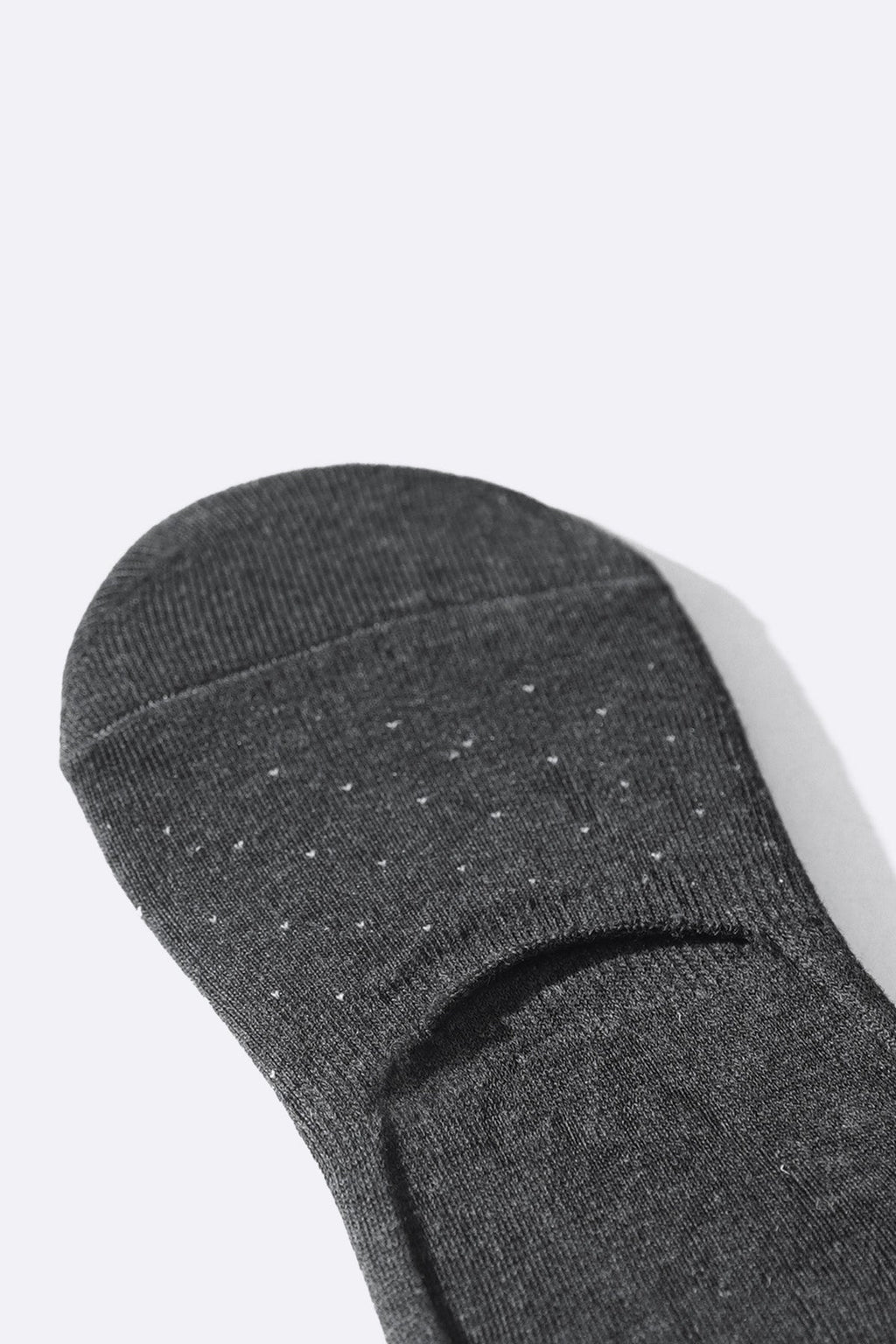 DARK GREY MERCERIZED NO SHOW SOCKS