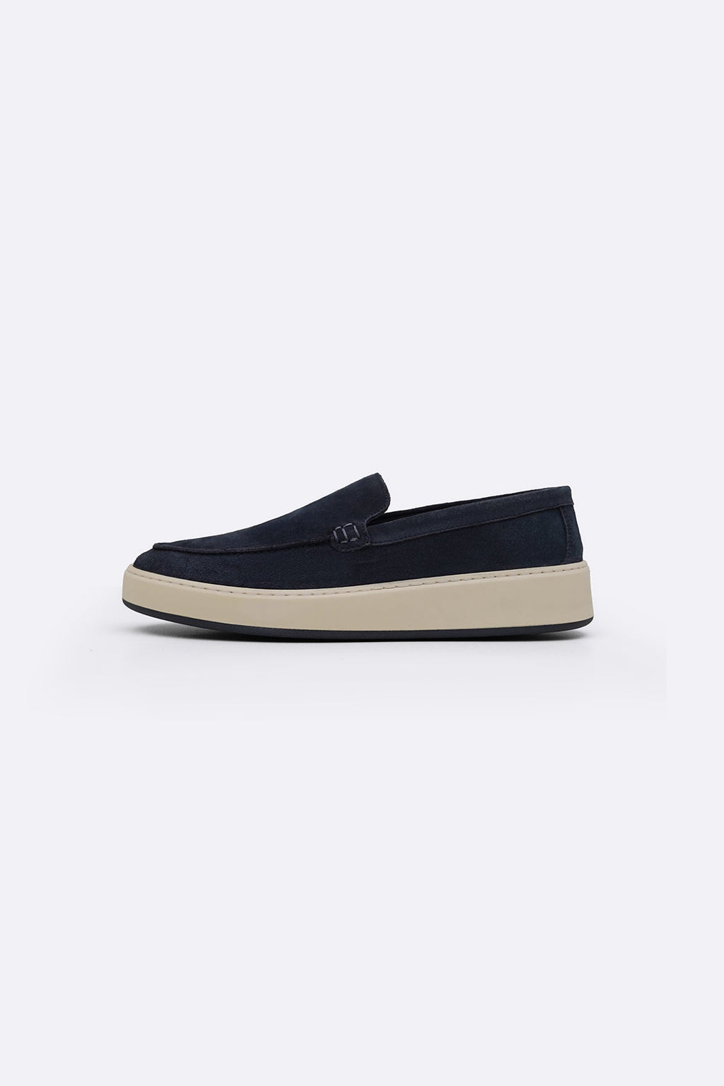 NAVY SUEDE LEATHER LOAFERS