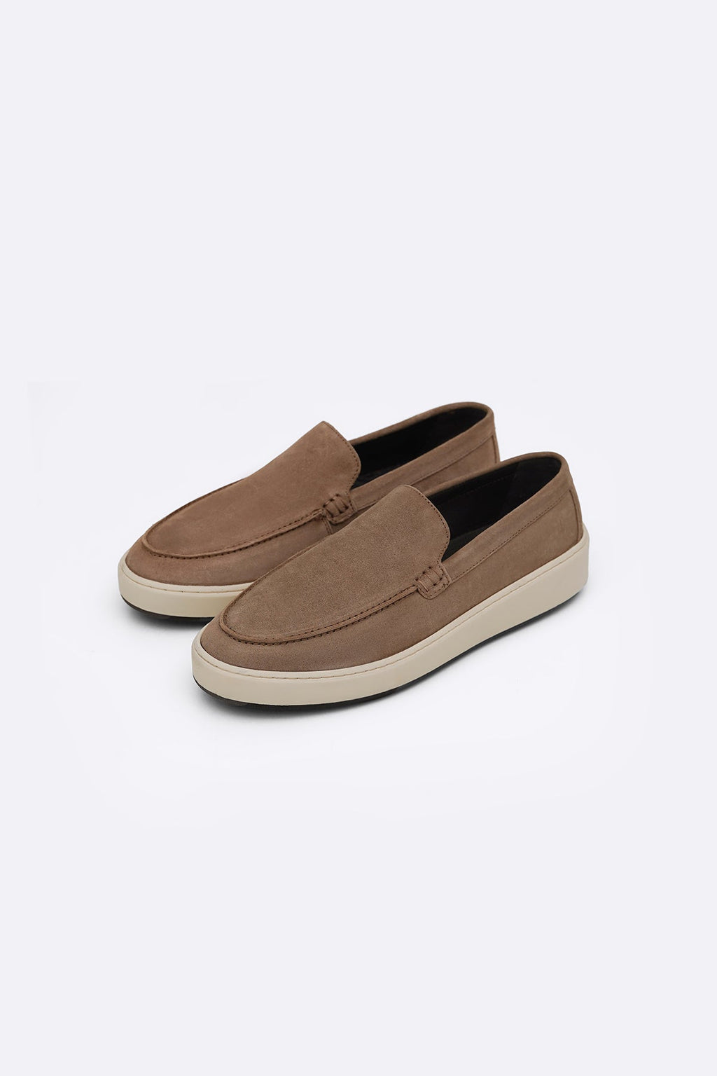 TAUPE SUEDE LEATHER LOAFERS