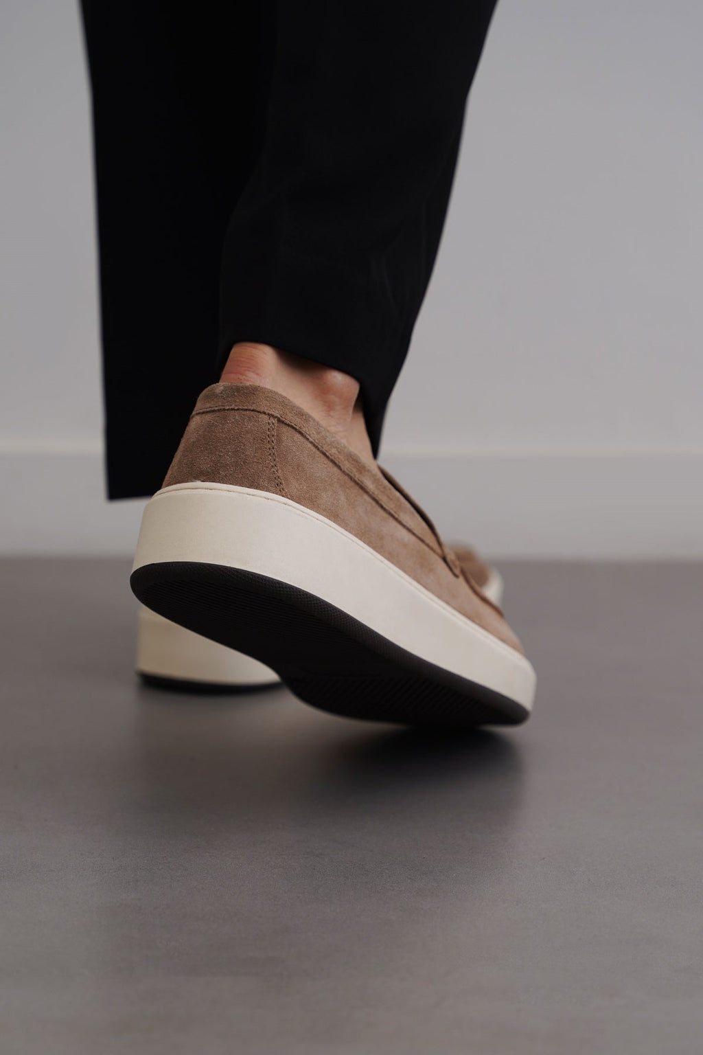 TAUPE SUEDE LEATHER LOAFERS