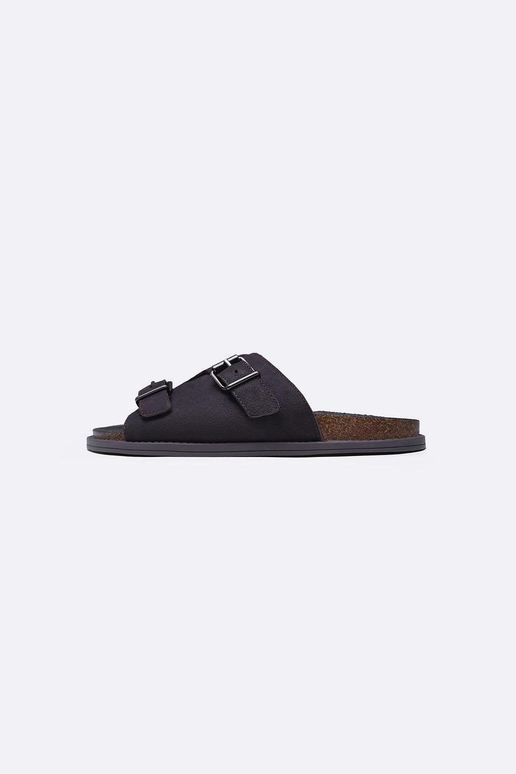 COFFEE VANTA LEATHER SLIDES