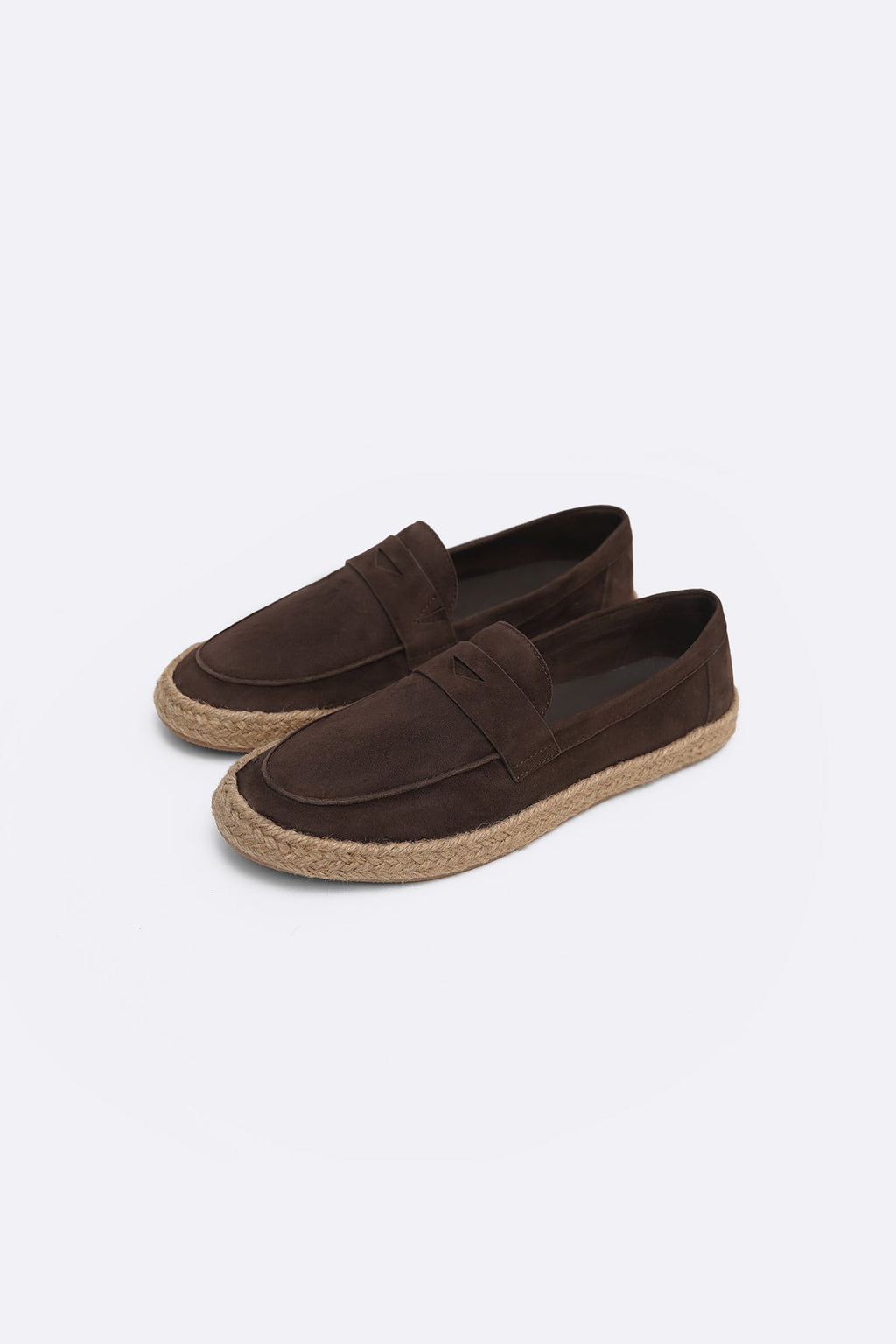 DARK BROWN SUEDE ESPADRILLES