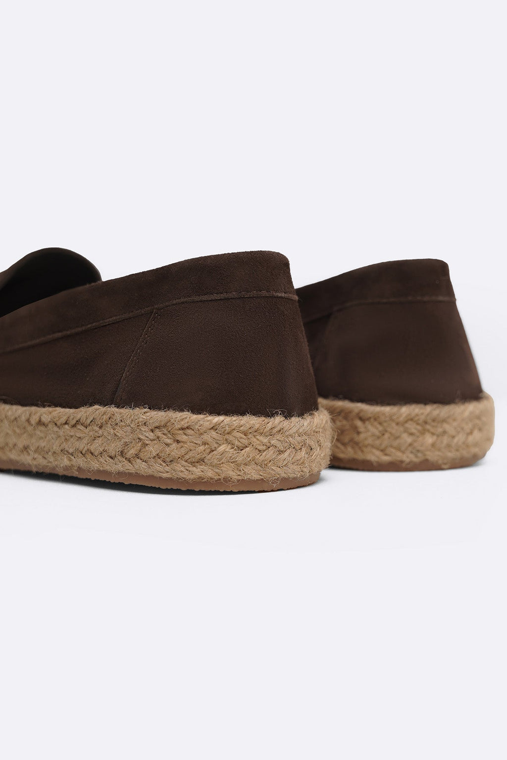 DARK BROWN SUEDE ESPADRILLES