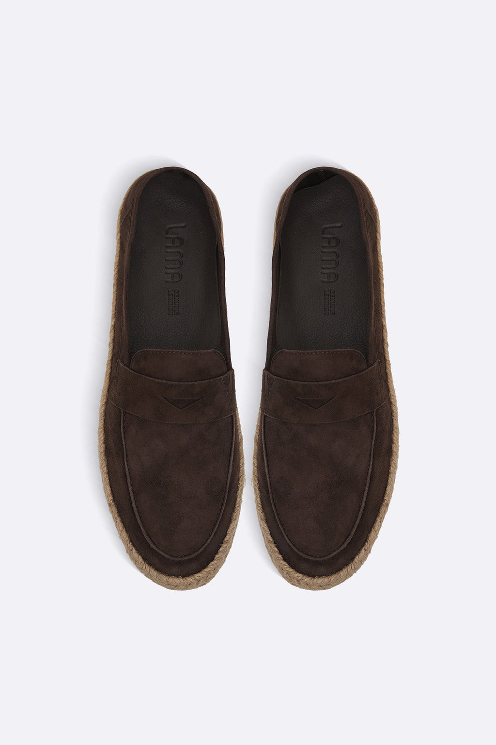 DARK BROWN SUEDE ESPADRILLES