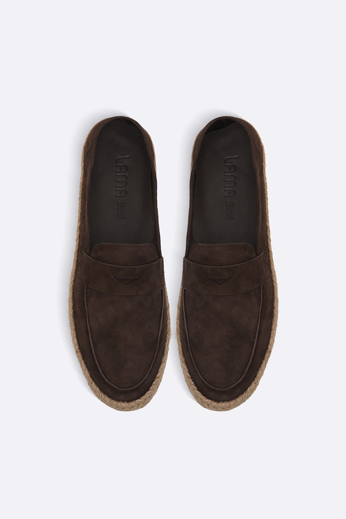 DARK BROWN SUEDE ESPADRILLES