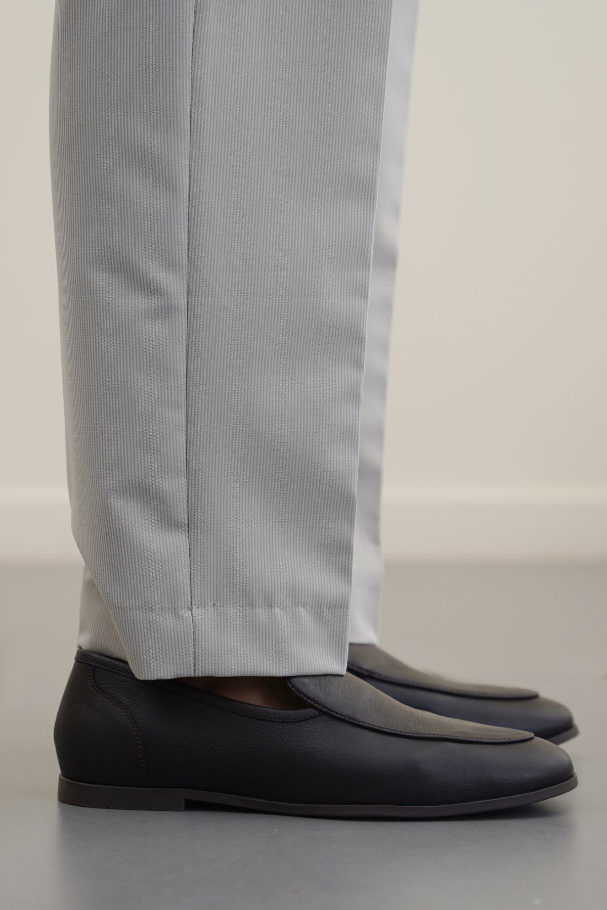 DARK BROWN SMART LEATHER LOAFERS