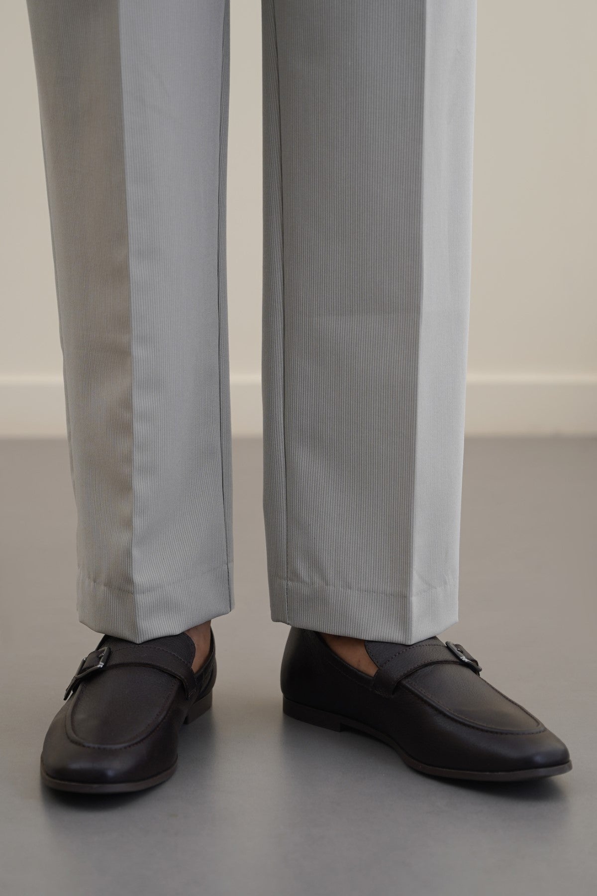 DARK BROWN SMART BUCKLE LOAFERS