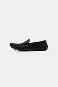 BLACK NAPPA LEATHER DRIVING MOCCASINS