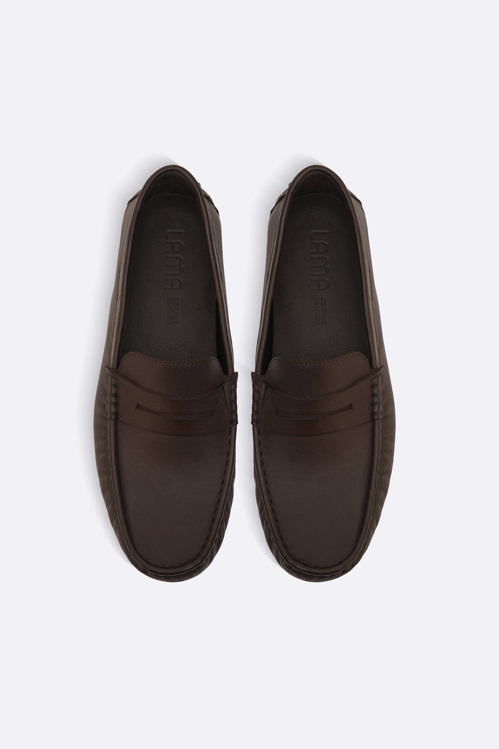 DARK BROWN NAPPA LEATHER DRIVING MOCCASINS