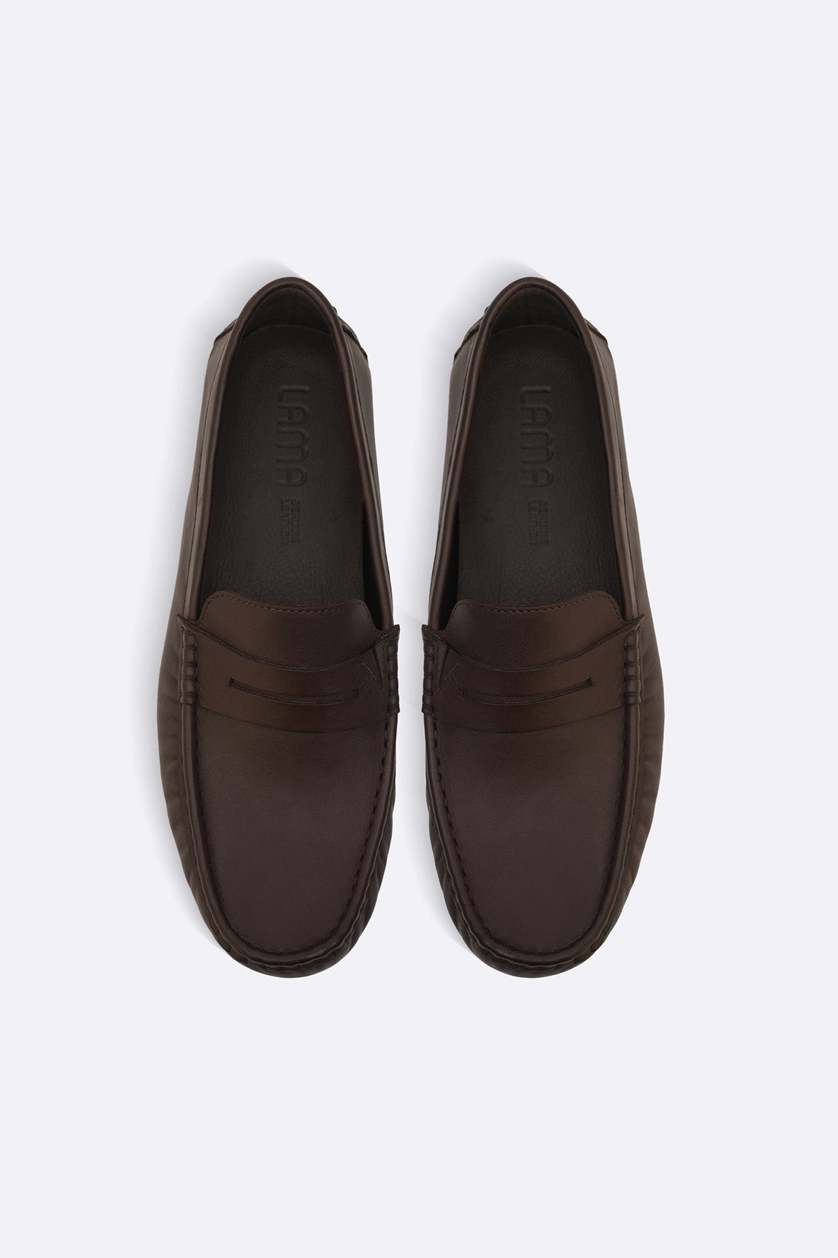 DARK BROWN NAPPA LEATHER DRIVING MOCCASINS