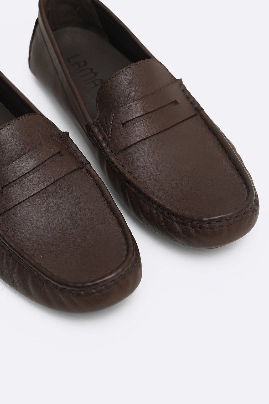 DARK BROWN NAPPA LEATHER DRIVING MOCCASINS