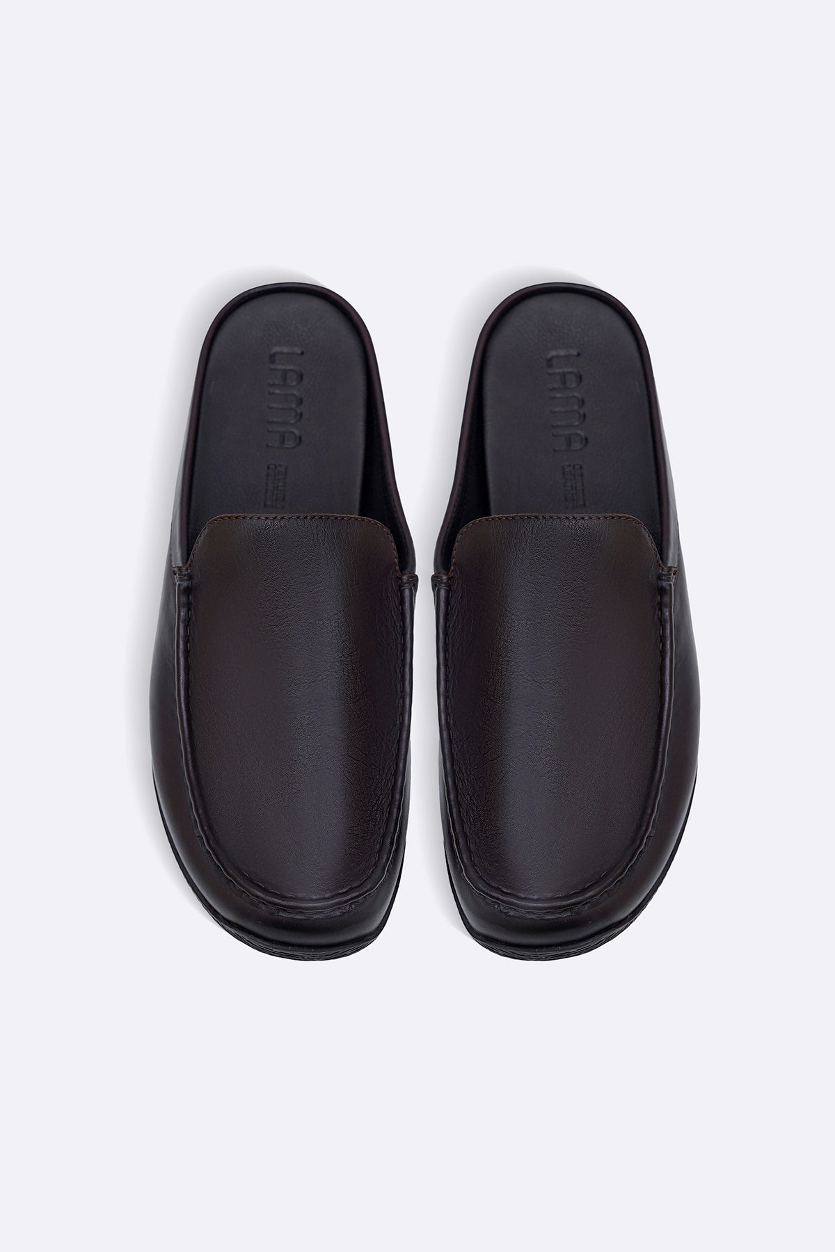 DARK BROWN COMFORT LEATHER CLOGS