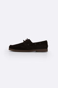 DARK BROWN SOFT SUEDE BOAT SHOES