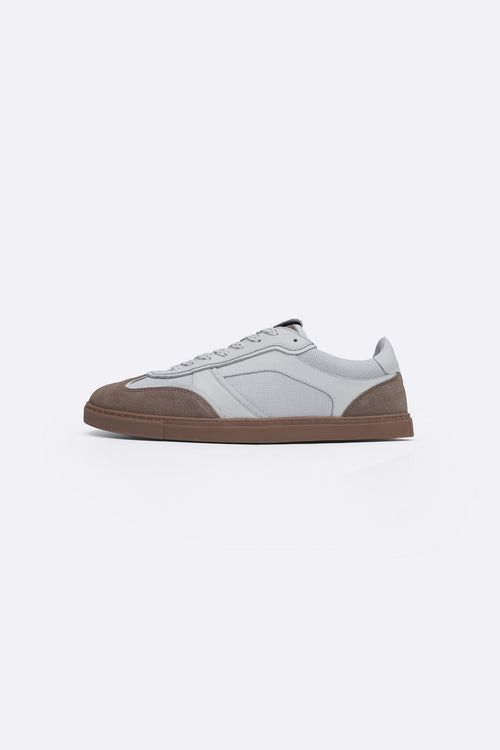TAUPE CITY LEATHER SNEAKERS