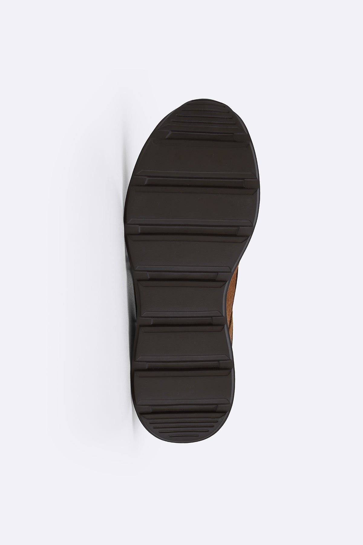 BROWN MULTI PANEL SUEDE SNEAKERS