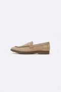 SAND SUEDE LEATHER LOAFERS
