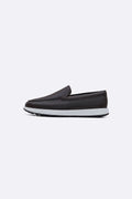 COFFEE AIR LEATHER LOAFERS