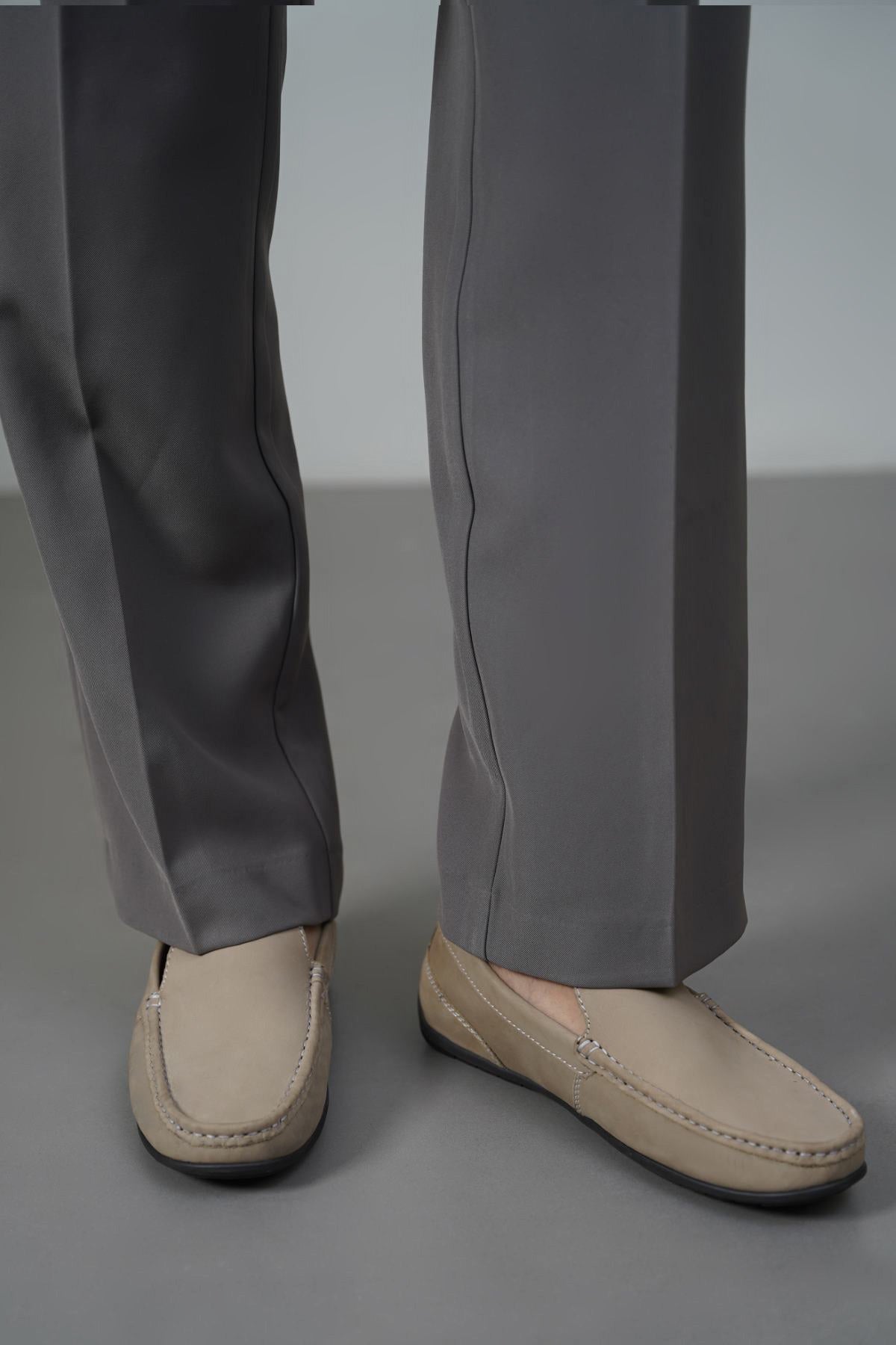 SAND COMFORT REAL LEATHER MOCCASIN