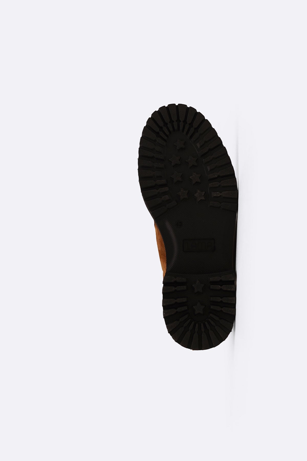 BROWN LEATHER MOC-TOE SHOES