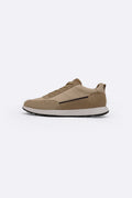 TAUPE AIR LEATHER SNEAKERS