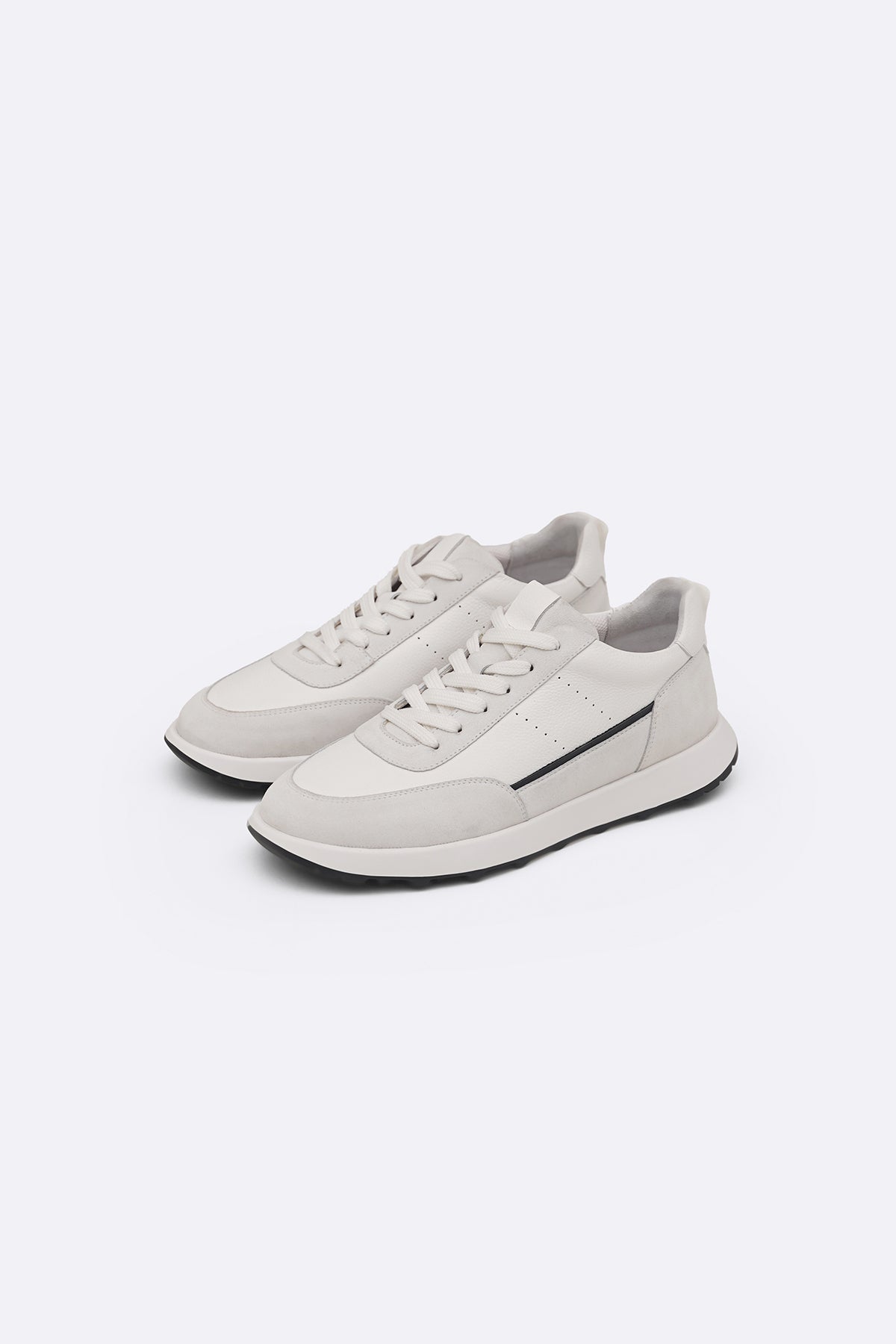 WHITE AIR LEATHER SNEAKERS