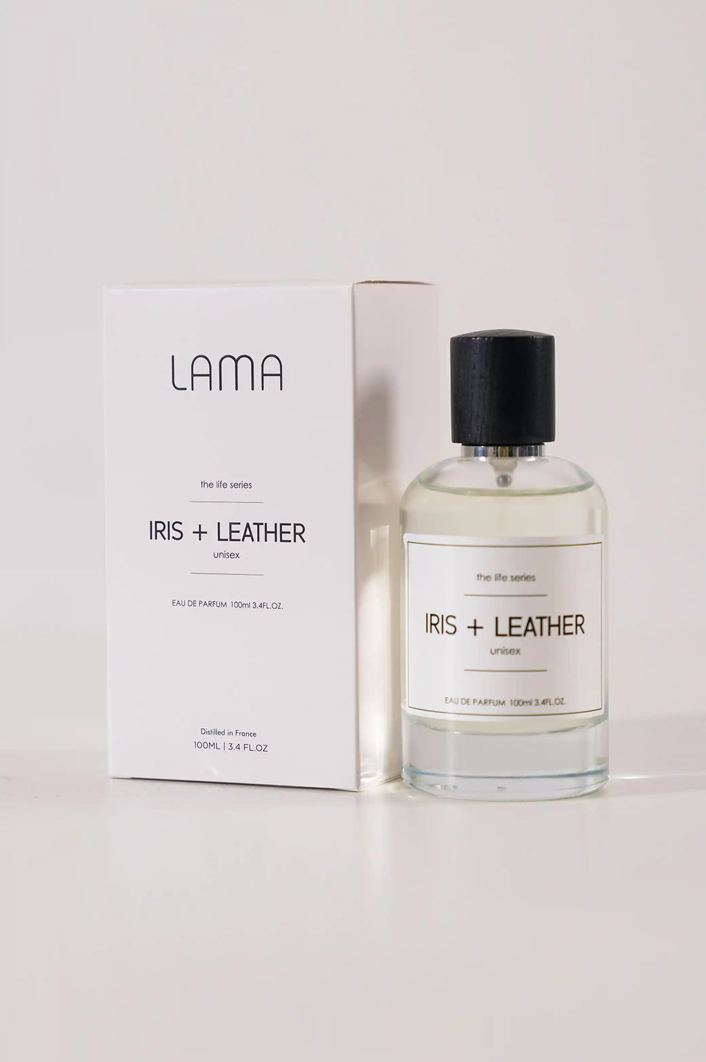CLEAR IRIS + LEATHER