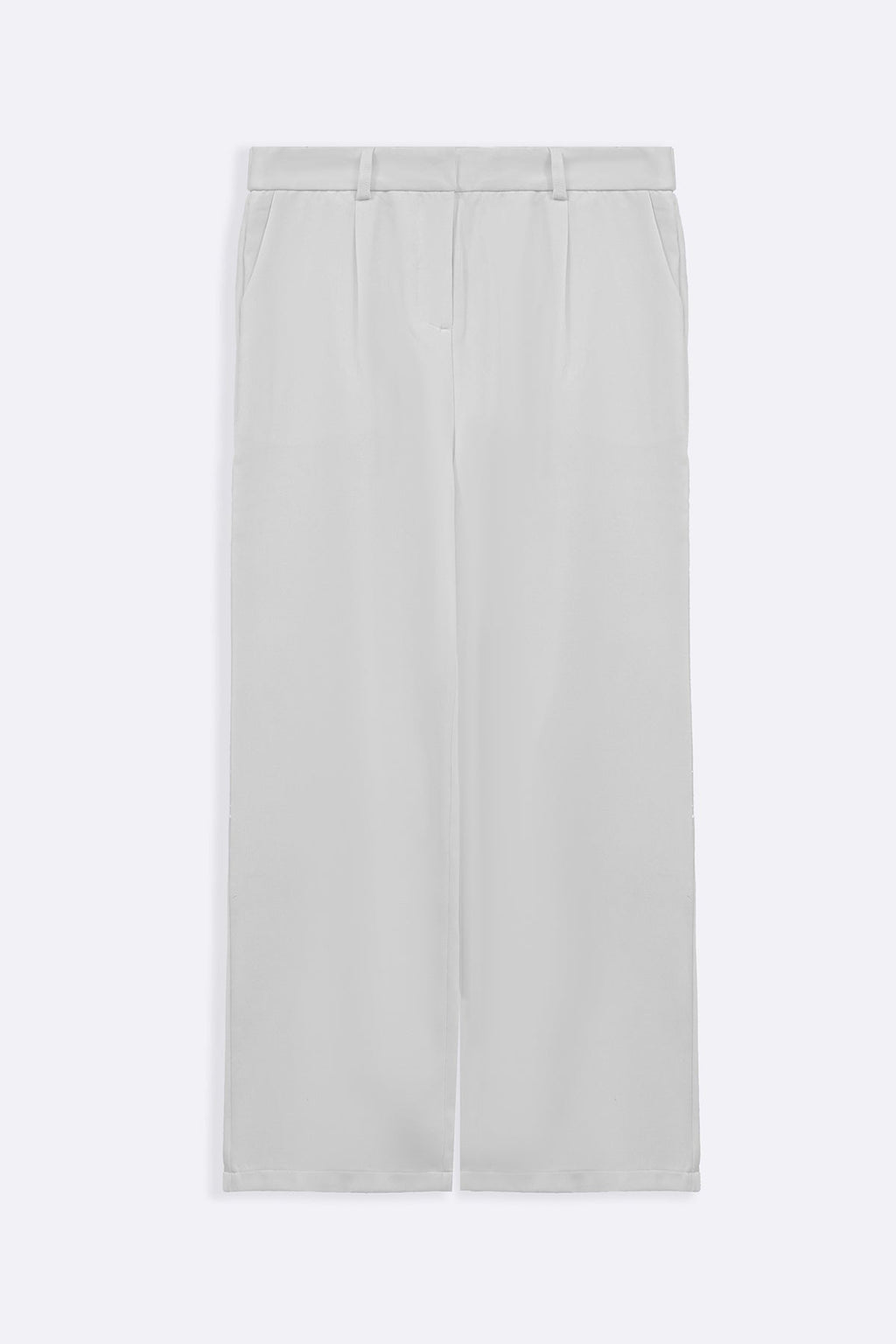 WHITE ANKLE TAILORED TROUSERS
