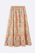 WHITE WILDFLOWER TIER SKIRT