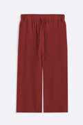 RUST LINEN BLEND CULOTTES