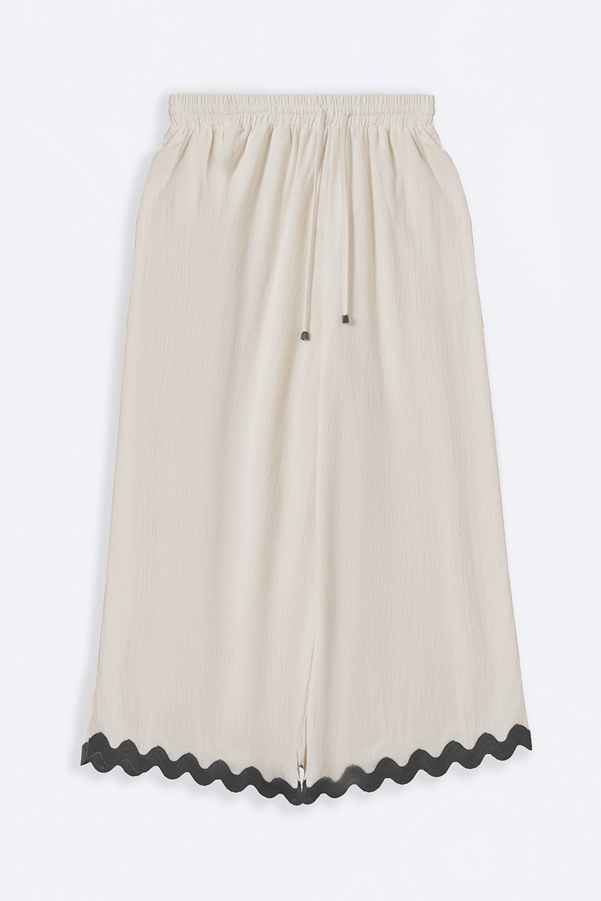OFF WHITE RIC RAC COTTON CULOTTES