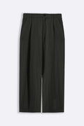 DARK GREY ESSENTIAL PLEATED PANTS