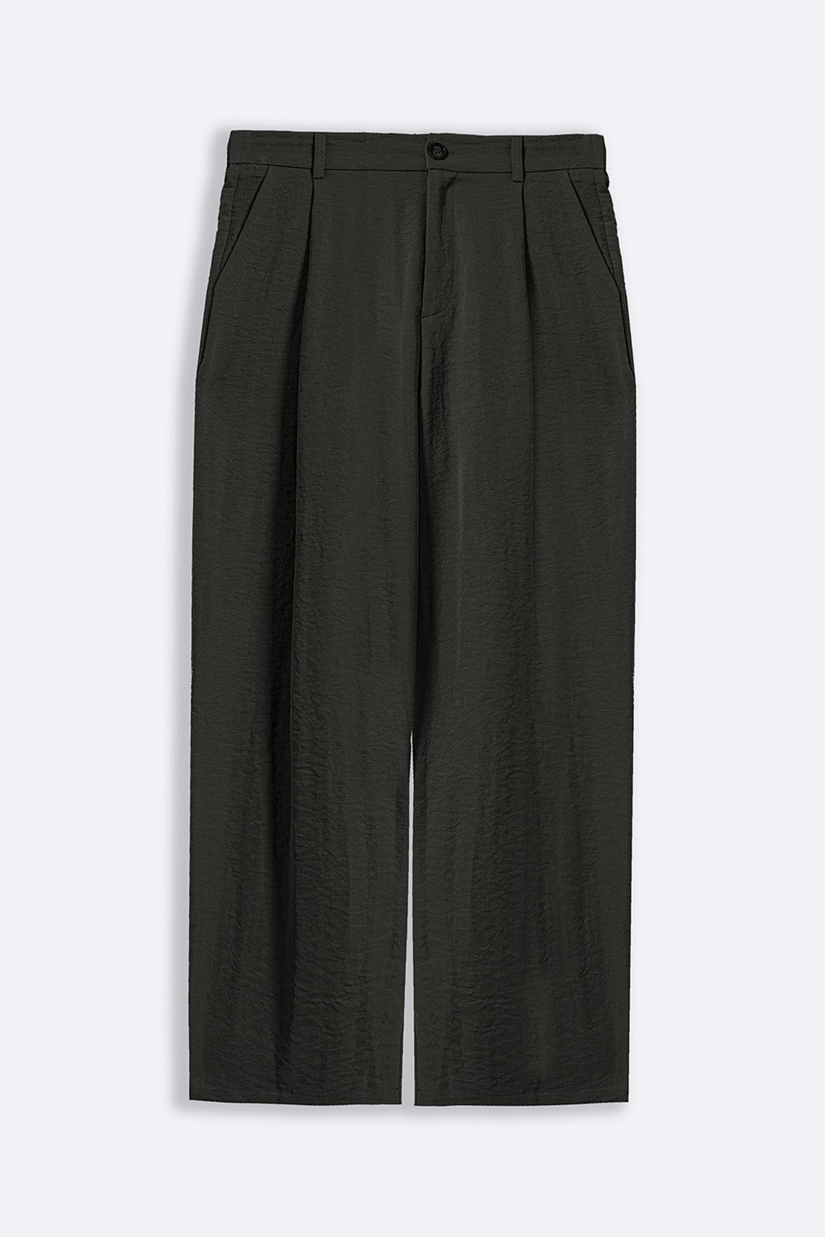 DARK GREY ESSENTIAL PLEATED PANTS